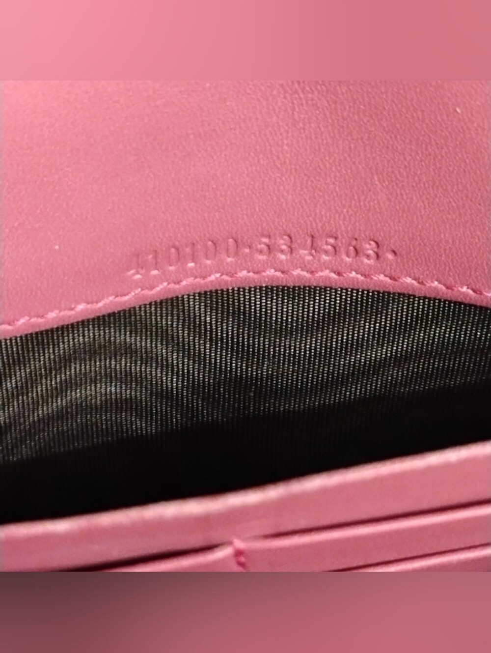 GUC Gucci Continental Wallet - Red Leather, GG Canvas, Dusty Pink Interior - Picture 12 of 12
